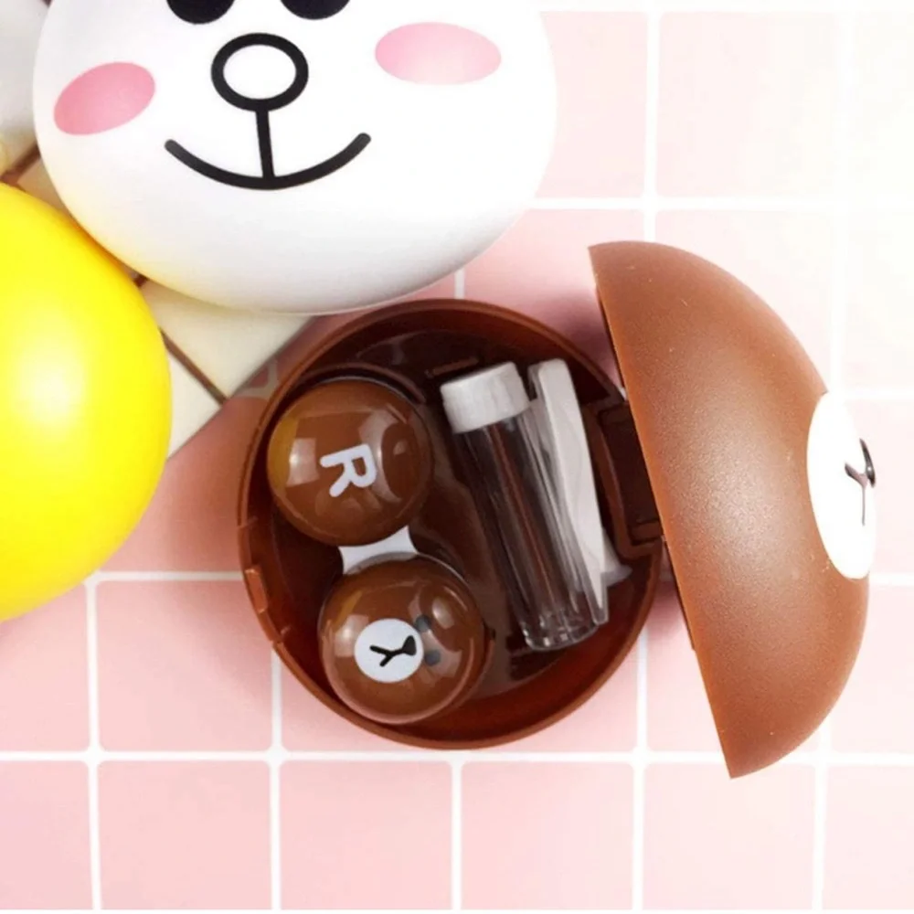 LINE Friends Style Contact Lense Travel Case - Cony the Rabbit